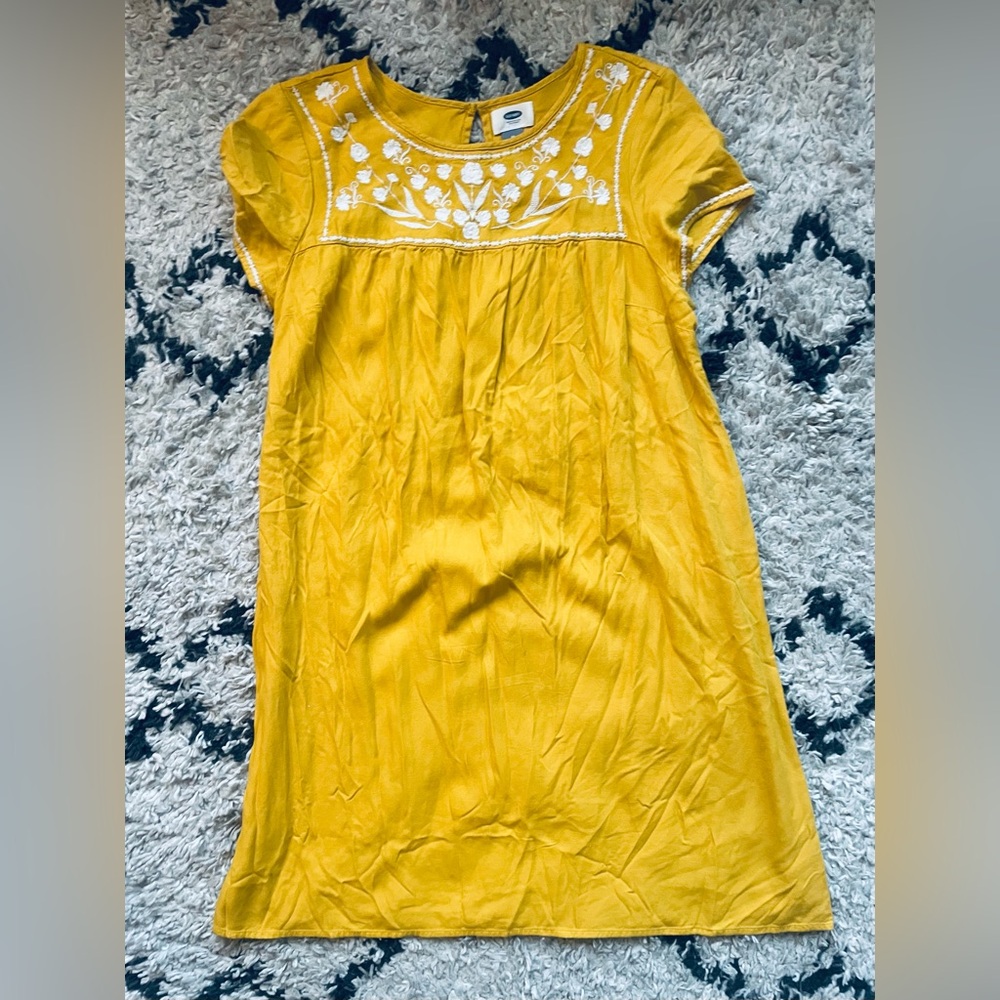 Yellow Embroidered Dress
